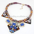 Temperamento vintage bohemio joyas collares étnicos con joya